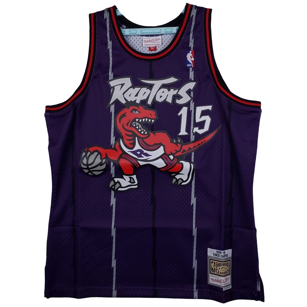 Vince Carter Toronto Raptors Mitchell & Ness NBA Large Jersey‎ Purple #15 New